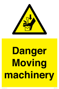 Danger moving machinery